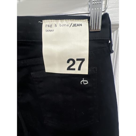Rag & Bone Black Skinny Jeans Women's Classic Denim Everyday Essential - Picture 5 of 8